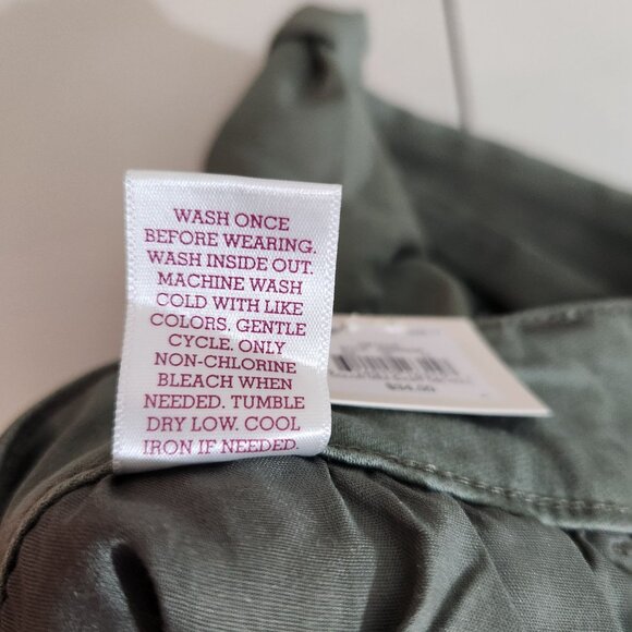 So Womens Olive Green Midi Low Rise Stretch Shorts Size 17 - Picture 16 of 16